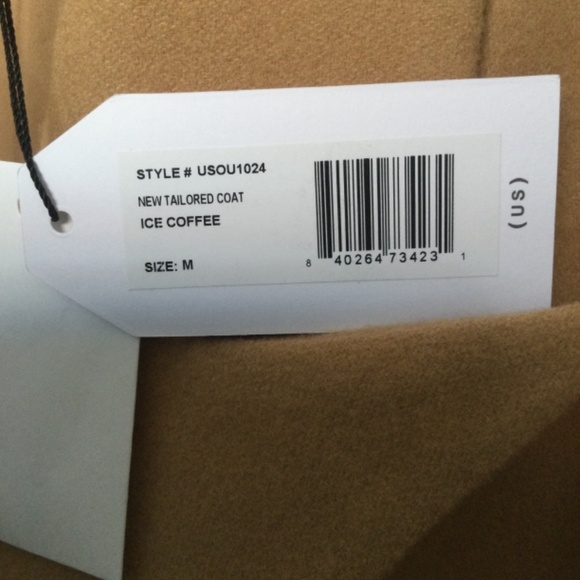 Universal Standard New Tailored Coat Ice Coffee Wool Blend Classic M - Picture 2 of 4